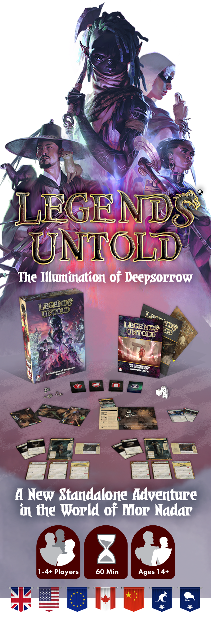 Legends Untold: Illumination of Deepsorrow Novice Set Kickstarter Ausgabe Englisch