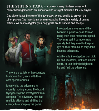 The Stifling Dark + Nightfall Erweiterung + Stretch Goals+ KS Exclusives englisch