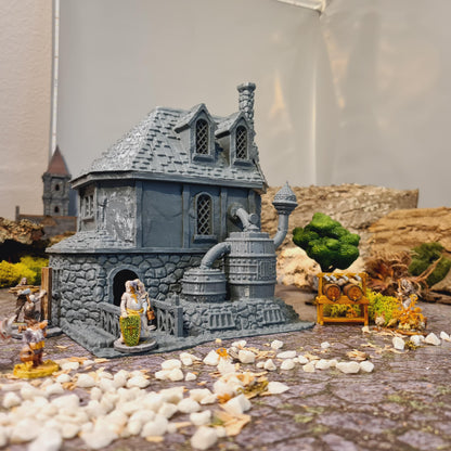 Alchemisten Haus Mittelalter 3D Terrain Gebäude Miniature Land DnD RPG Tabletop