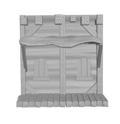 Wallhalla Desert City Wall Sprawl / modulares Miniaturen-Display-System