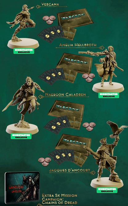 Warcrow Adventures Platinum Pledge Kickstarter English Stretch Goals KS Exclusives