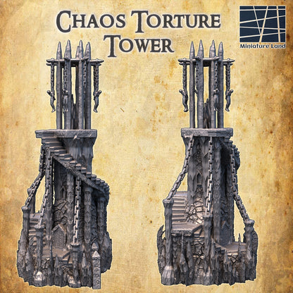 Chaos Folter Turm Mittelalter 3D Terrain Gebäude DnD RPG Tabletop