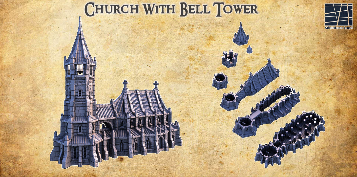 Tower House Medieval 3D Terrain Building Miniature Land DnD RPG Tabletop