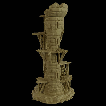 Tower House Medieval 3D Terrain Building Miniature Land DnD RPG Tabletop