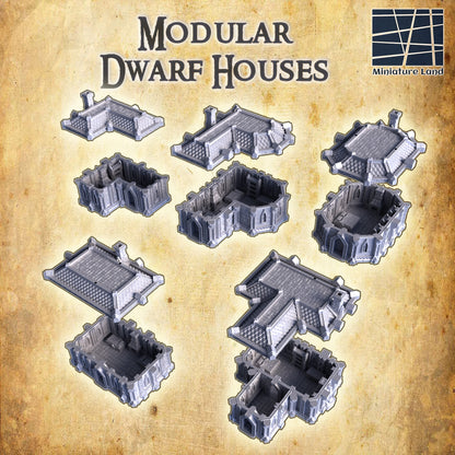 Tower House Medieval 3D Terrain Building Miniature Land DnD RPG Tabletop