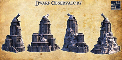 Zwergen Observatorium Mittelalter 3D Terrain Gebäude DnD RPG Tabletop