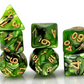 Green and Black RPG Dice Set