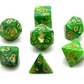 Grass Green and Dark Green RPG Dice Set