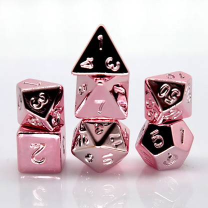 Rose Electroplating RPG Dice Set