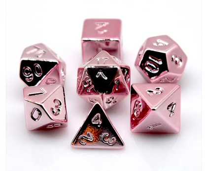 Rose Electroplating RPG Dice Set