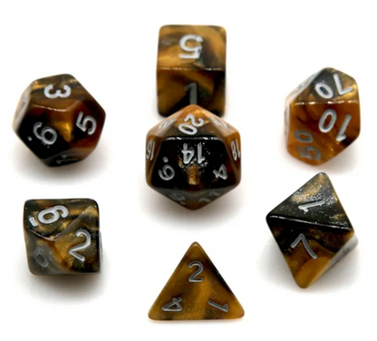 Burning RPG Dice Set