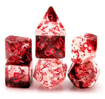 Red Fire RPG Dice Set