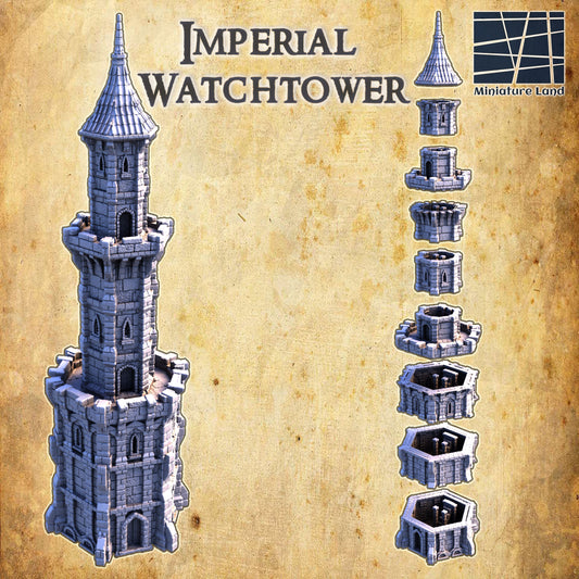 Tower House Medieval 3D Terrain Building Miniature Land DnD RPG Tabletop