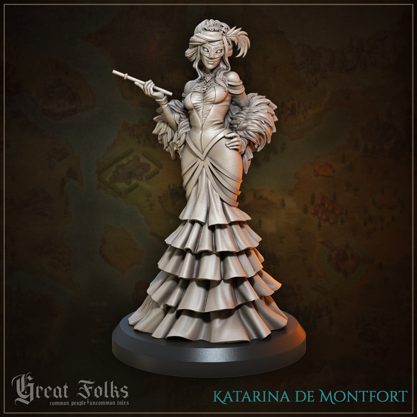 <transcy>Goddess Athena with Owlking by Clay Cyanide Miniatures D&D Tabletop Wargames Painters Greek Mythology</transcy>