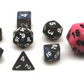 Small Blue Aurora Glitter Dice RPG Dice Set