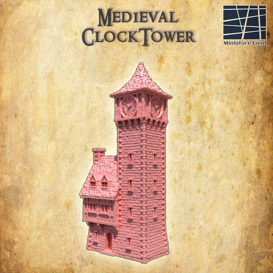 Tower House Medieval 3D Terrain Building Miniature Land DnD RPG Tabletop