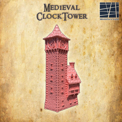 Tower House Medieval 3D Terrain Building Miniature Land DnD RPG Tabletop