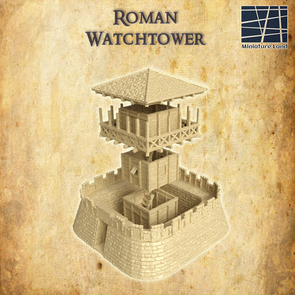 Römischer Wachturm Mittelalter 3D Terrain Gebäude DnD RPG Tabletop