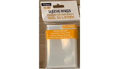 Sleeve Kings Kartenhüllen 8807 Card Sleeves (56x87mm) - 110 Pack, 60 Microns