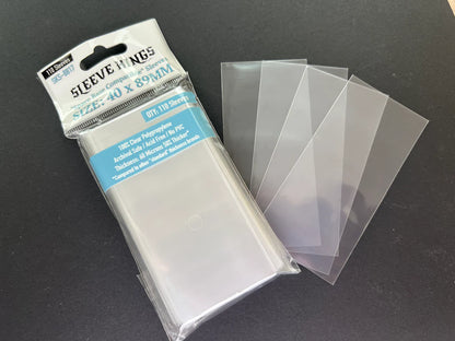 Sleeve Kings Kartenhüllen 8817 "Space Base Compatible" Sleeves (40x89mm) -110 Pack, 60 Microns