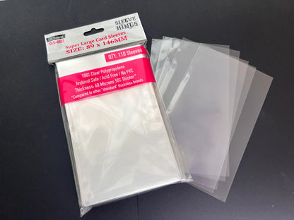 Sleeve Kings Kartenhüllen 8831 "Super Large" KDM Sleeves (89x146mm) -110 Pack, 60 Microns