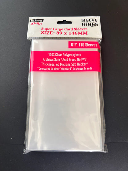 Sleeve Kings Kartenhüllen 8831 "Super Large" KDM Sleeves (89x146mm) -110 Pack, 60 Microns