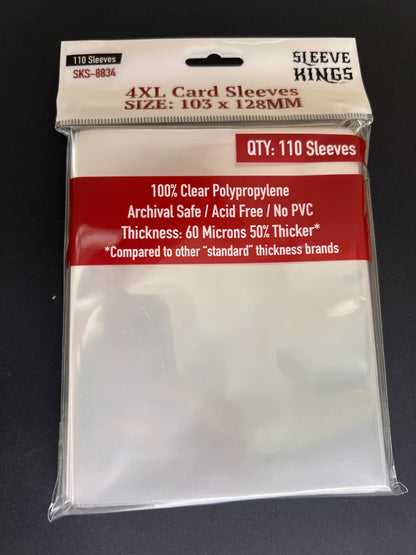 Sleeve Kings Kartenhüllen 8834 "4XL" Sleeves (103 x 128) 110 Pack, 60 Microns