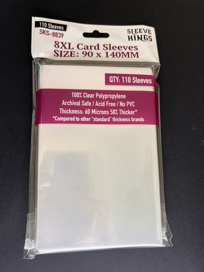 Sleeve Kings Kartenhüllen 8839 "8XL" Sleeves (90x140mm) -110 Pack, 60 Microns