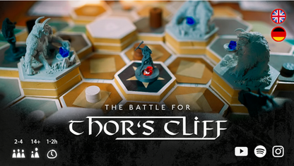 The Battle for Thor's Cliff + Miniaturen englisch+deutsch Kickstarter + exclusives