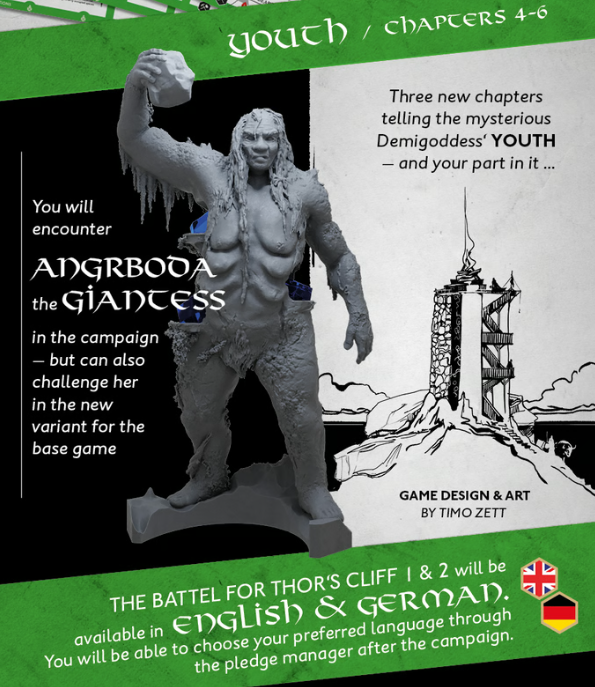 The Battle for Thor's Cliff 2 Erweiterung + Miniaturen englisch+deutsch Kickstarter + exclusives