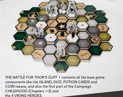 The Battle for Thor's Cliff + Miniaturen englisch+deutsch Kickstarter + exclusives