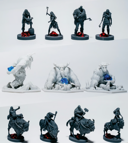 The Battle for Thor's Cliff + Miniaturen englisch+deutsch Kickstarter + exclusives