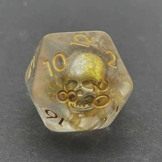 Skull D20 RPG Dice Set