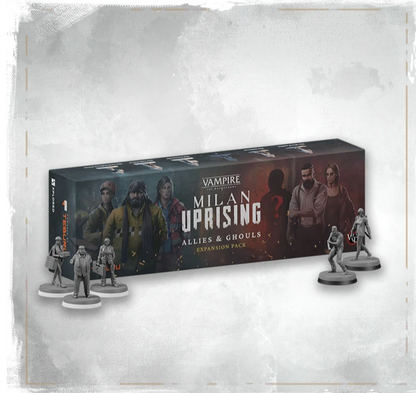 Vampire: The Masquerade - Milan Uprising All-In Upising Pledge + Stretch Goals + GF Exclusives Englisch, Deutsch, Französisch, Italienisch, Spanisch