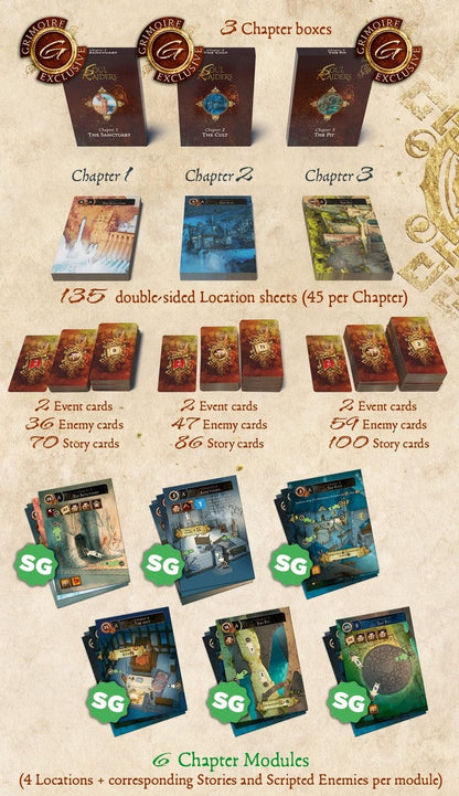 Soul Raiders Grimoire Kickstarter Ausgabe englisch + Stretch Goals + KS Exclusives