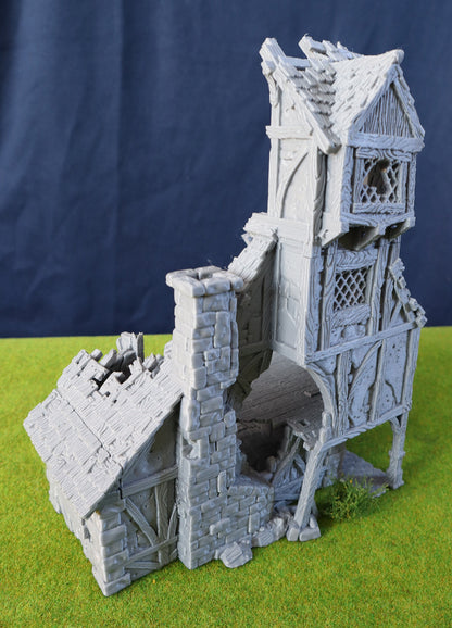 Mansion Destroyed from City of Tarok for RPGs, Board Games, Painters and Collectors