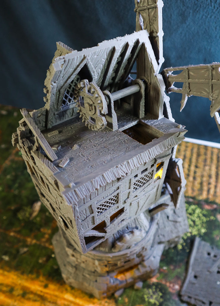 Windmühle Ruine aus City of Tarok für RPGs, Brettspiele, Maler und Sammler
