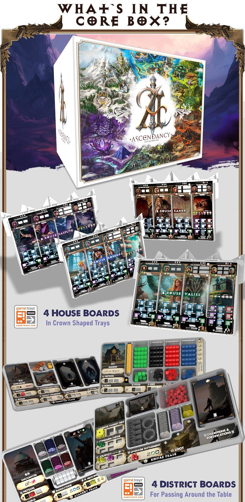 Ascendancy Core Game Premium Minis Version + Core/Miniature Stretch Goals englisch Kickstarter Ausgabe