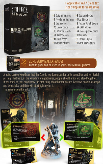 STALKER Duty & Freedom Faction Pack Erweiterung deutsche Gamefound Ausgabe Englisch