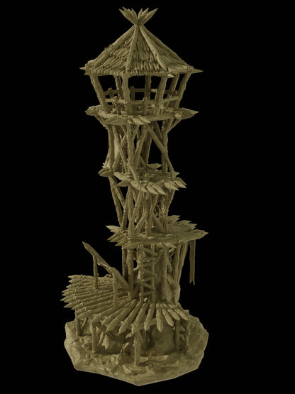 Goblin Wachturm Mittelalter 3D Terrain Gebäude DnD RPG Tabletop