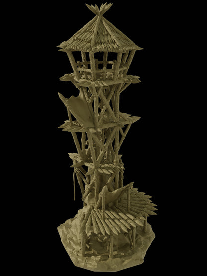 Goblin Wachturm Mittelalter 3D Terrain Gebäude DnD RPG Tabletop