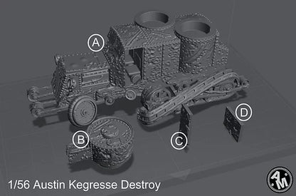 WW1 russische Austin Kegresse gepanzertes Fahrzeug