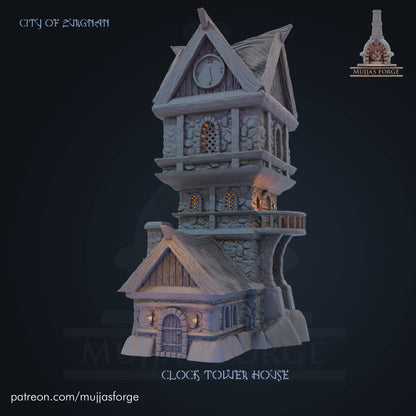 Clock Tower House RPG Mujjas Forge City of Zurgnan