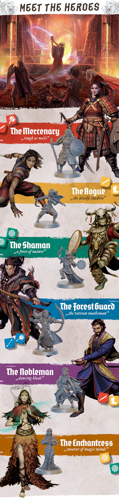 Fateforge Chronicles of Khan Emporer Pledge Kickstarter Englisch Stretch Goals KS Exclusives