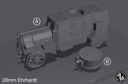 WW1 German armored vehicle Erhard M 1917