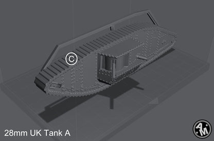 WW1 britischer Panzer Mark I