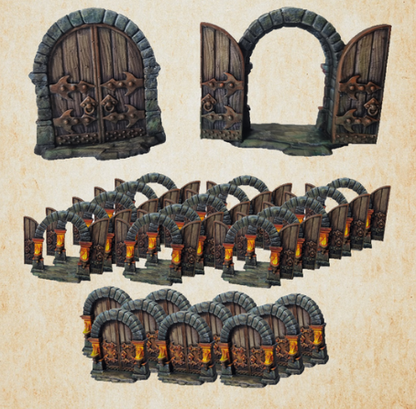 League of Dungeoneers Add-on 25 3D Doors Kickstarter Edition