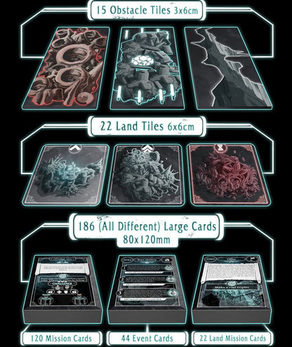 Sheol: Base Game + Land of the Nights Miniature Pack English Kickstarter Edition + Stretchgoals + Kickstarter Exclusives