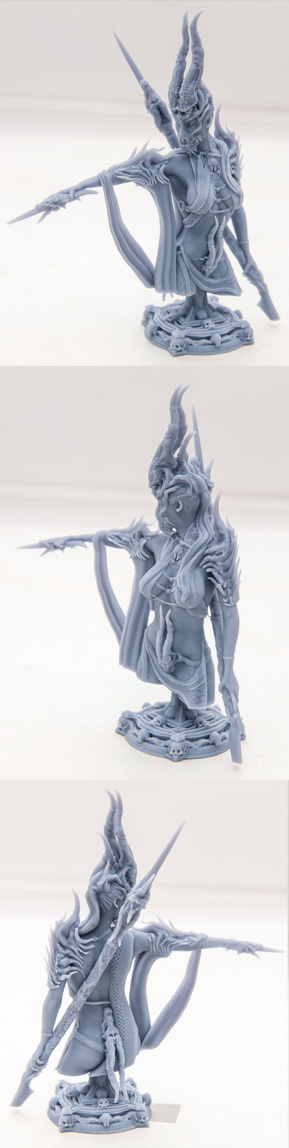 Boneflesh Necro Priestess Büste aus dem Set Fantasy Busts von Printomancer3d