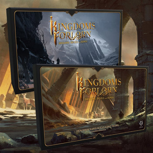 Kingdoms Forlorn: Dragons, Devils and Kings Elite Pledge + Stretchgoals + KS Exklusives Englisch